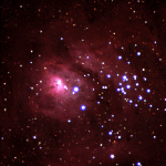 Рассеянное звездное скопление "Лагуна" M8