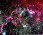 Остаток вспышки сверхновой в Парусах в видимом свете