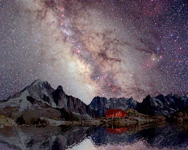 The Milky Way Over Mount Blanc