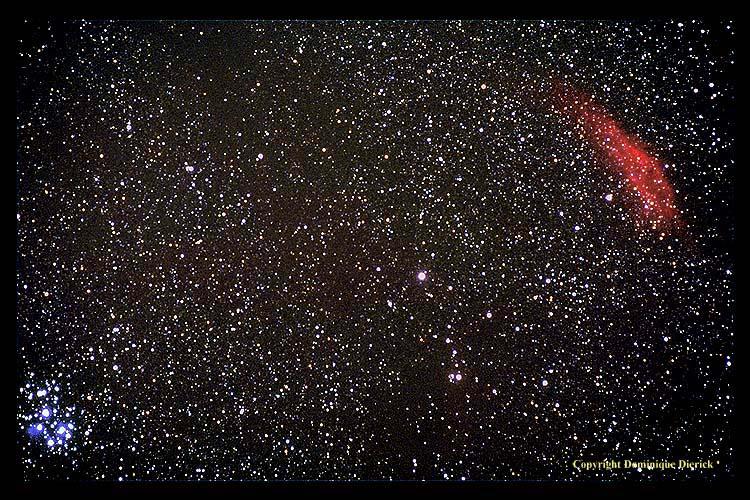 Плеяды и туманность Калифорния. Астронет m13. Кусочек звезды. Космические 7 сестер. Звездное небо астронет
