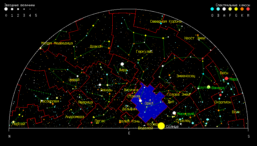 Воронеж карта неба