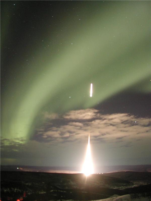 Auroral Rocket Launch