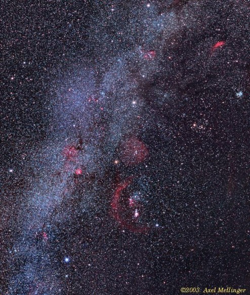 Clusters and Nebulae of the Hexagon