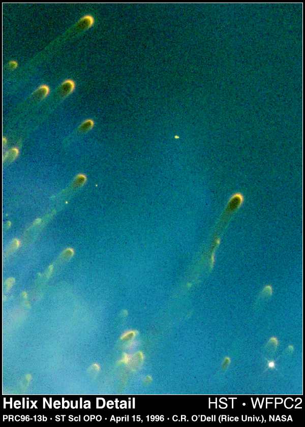 Cometary Knots in the Helix Nebula