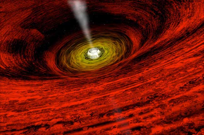 Вращающаяся черная дыра GRO J1655 40