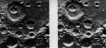 Стерео изображение Меркурия: кратеры в кратерах