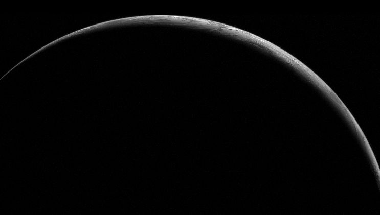 A Crescent Earth at Midnight