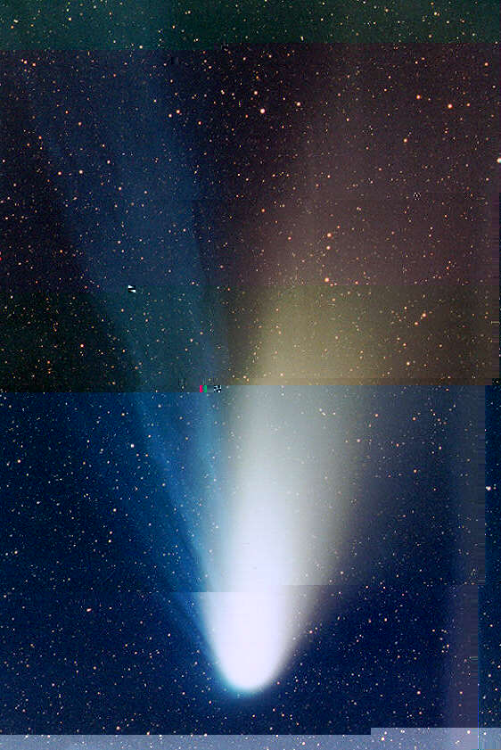 Comet Hale-Bopp's Developing Tail