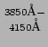 ${3850\mbox{\small {\AA}}-}\atop{4150\mbox{\small {\AA}}}$