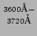 ${3600\mbox{\small {\AA}}-}\atop{3720\mbox{\small {\AA}}}$