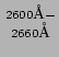 ${2600\mbox{\small {\AA}}-}\atop{2660\mbox{\small {\AA}}}$