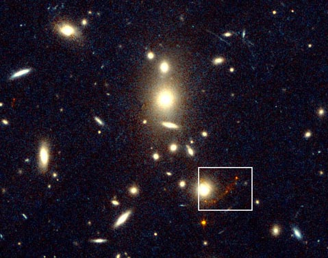 Behind CL1358+62: A New Farthest Object