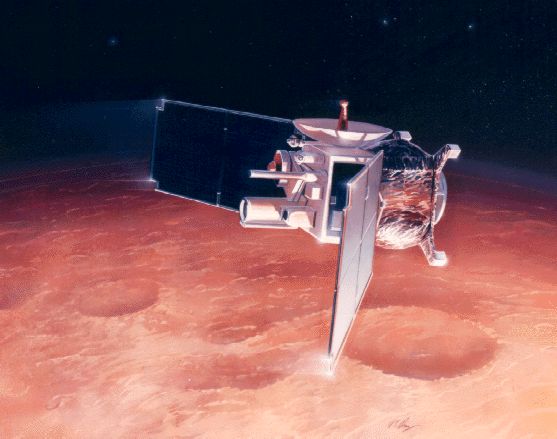 Mars Global Serveior: aerodinamicheskoe tormozhenie