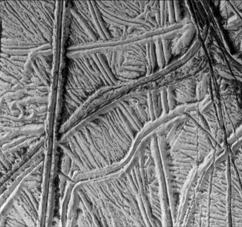 Cracks and Ridges on Europa