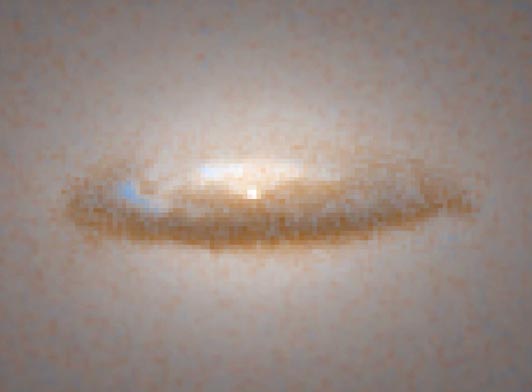 Obrechennyi pylevoi disk NGC 7052