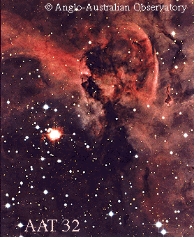 The Keyhole Nebula Near Eta Carinae