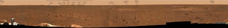 Panorama Marsa s marsohoda "Spirit"