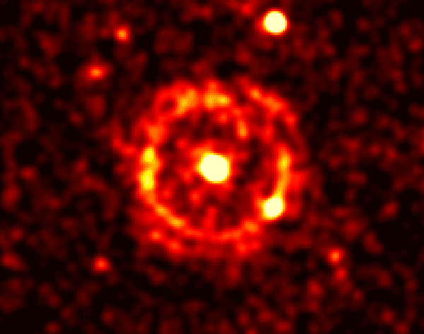 X Ray Rings Expand from a Gamma Ray Burst