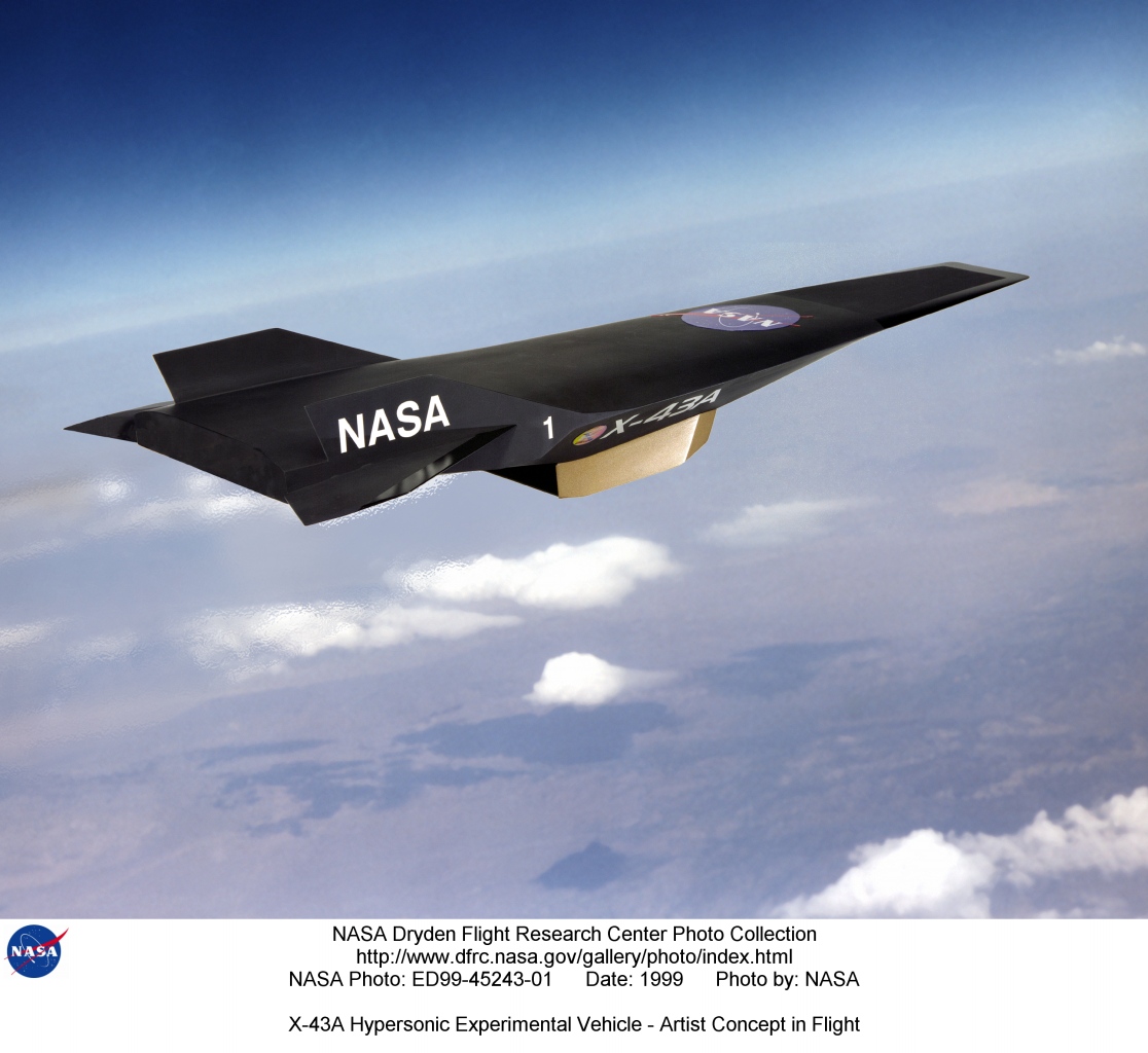 Reaktivnyi samolet NASA  X 43A ustanavlivaet rekord skorosti