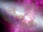 Звездные вспышки в галактике  M82 и супергалактический ветер