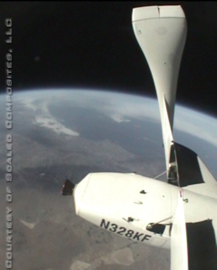 Planet Earth from SpaceShipOne