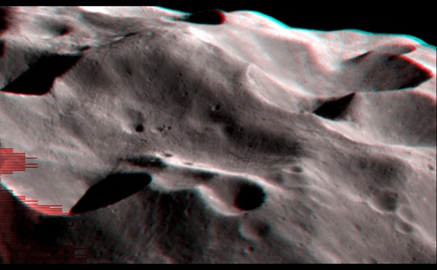 Phoebe Craters in Stereo