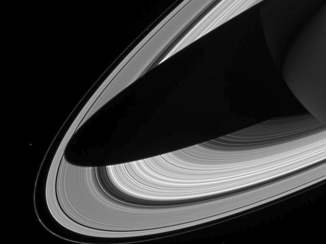 A Shadow on the Rings of Saturn