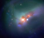 ESO202-G23: сливающиеся галактики