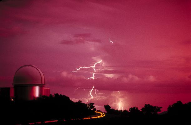 Telescope with Lightning