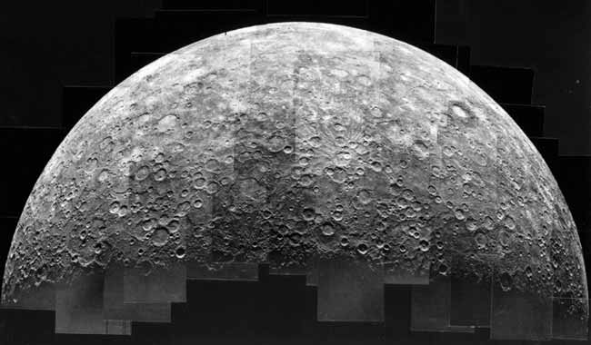 Merkurii:  ad, pokrytyi kraterami