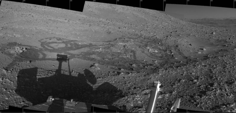 Spirit Rover at Engineering Flats on Mars