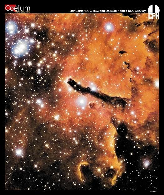 NGC 6823: oblaka i zvezdnoe skoplenie