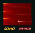 Комета SOHO 367, царапающая Солнце