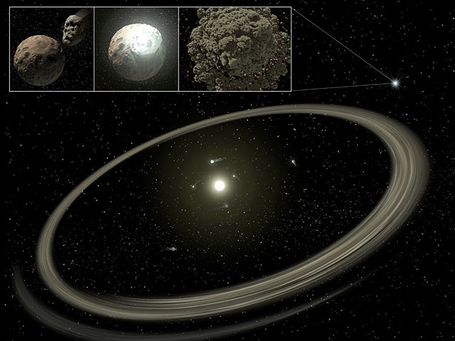 Naideny pylevye diski v staryh planetnyh sistemah