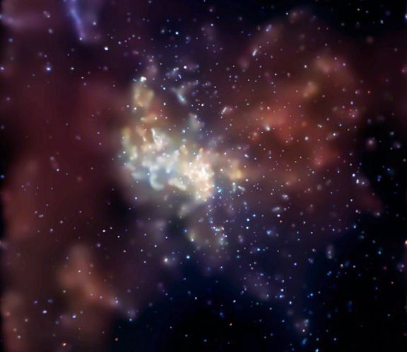 Rentgenovskoe izluchenie iz galakticheskogo centra
