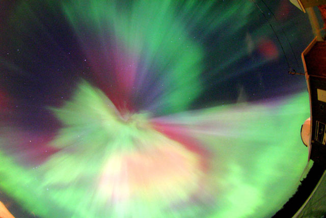 A Full Sky Multi Colored Auroral Corona