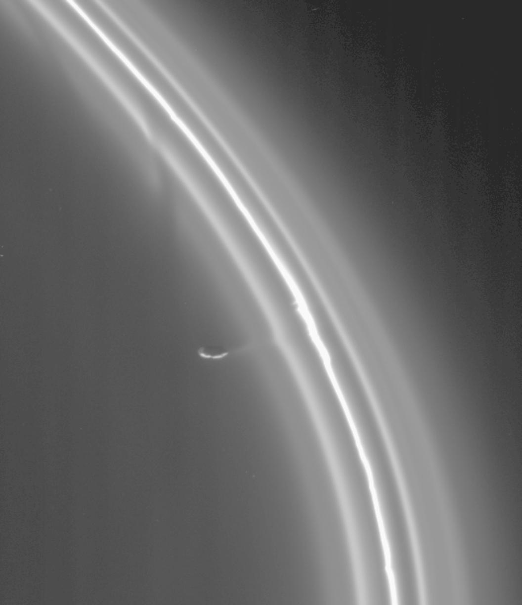 Prometheus and the Rings of Saturn