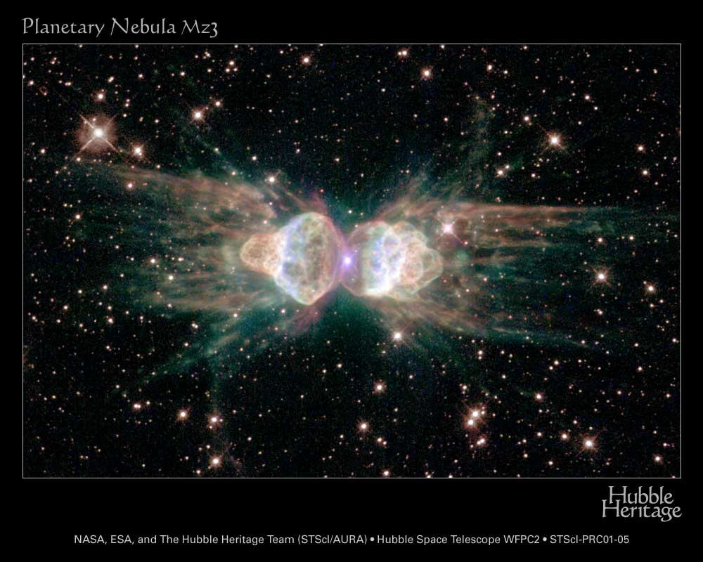 Planetary Nebula Mz3: The Ant Nebula