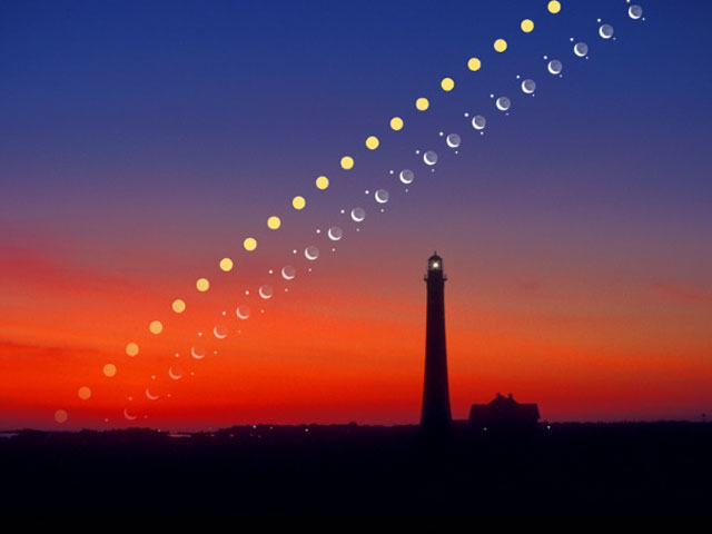 Solar System Rising Over Fire Island