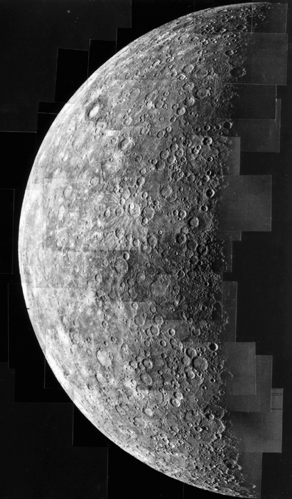 Merkurii - ad, pokrytyi kraterami