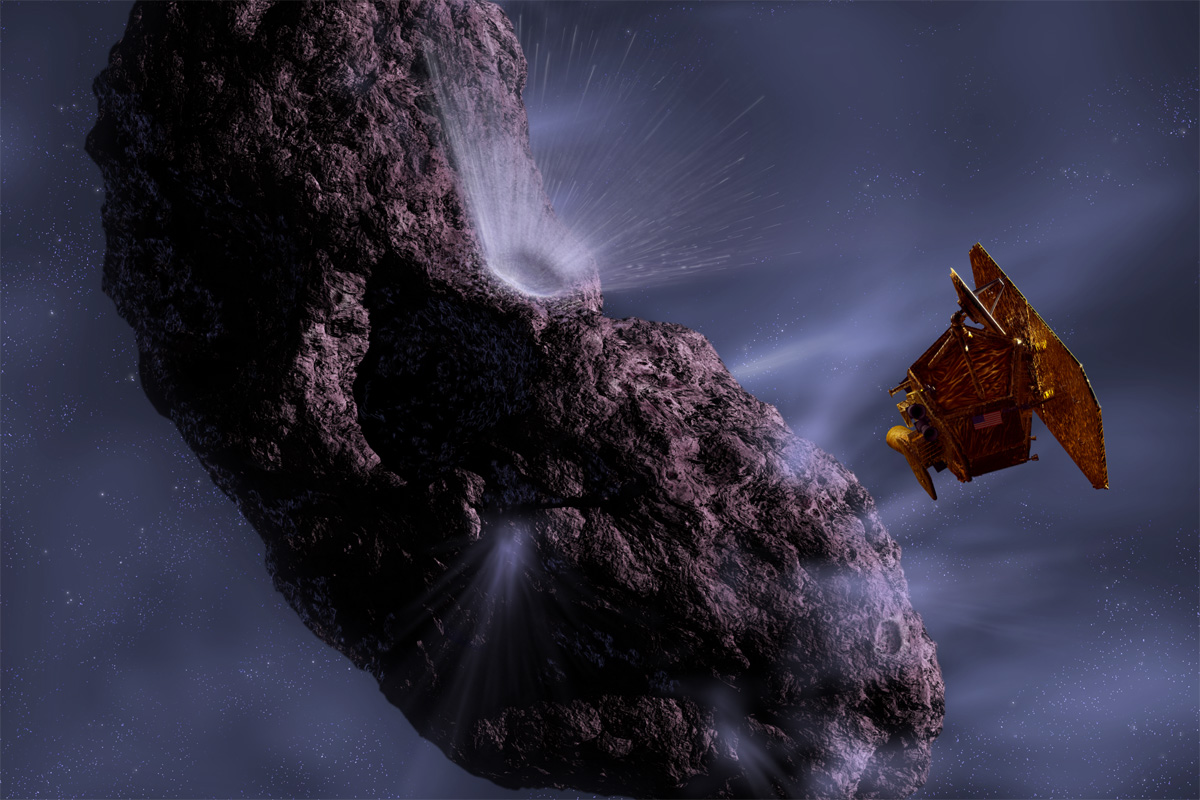 Kosmicheskii apparat Deep Impact letit navstrechu komete