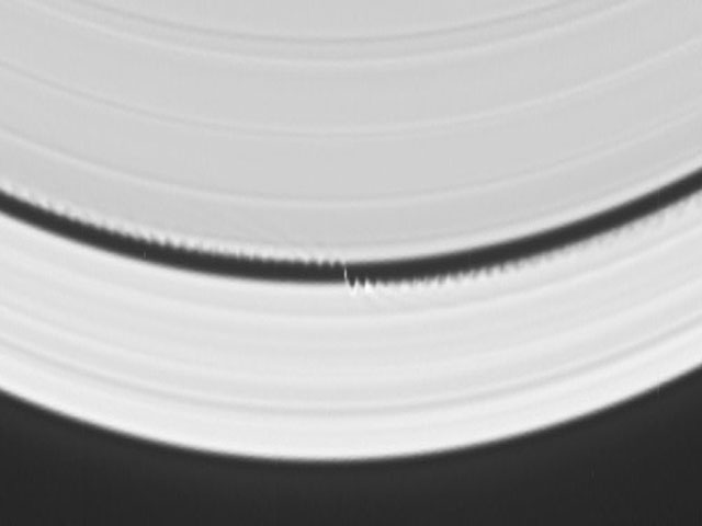 A Wavemaker Moon in Saturns Rings