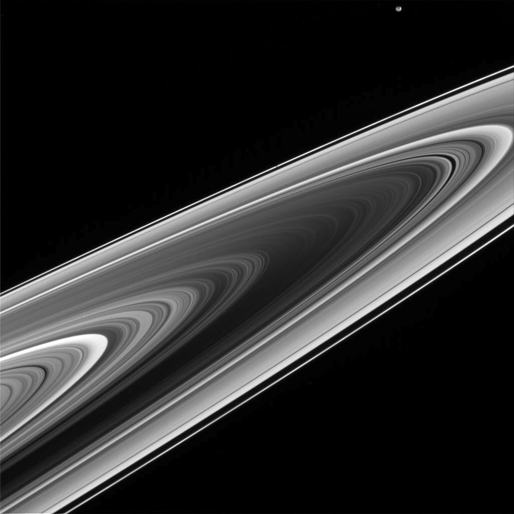 Saturns Rings from the Other Side
