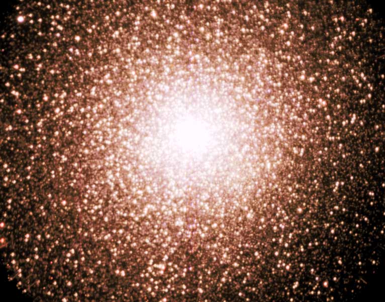 Sharovoe skoplenie 47 Tukana: vid v teleskop SALT