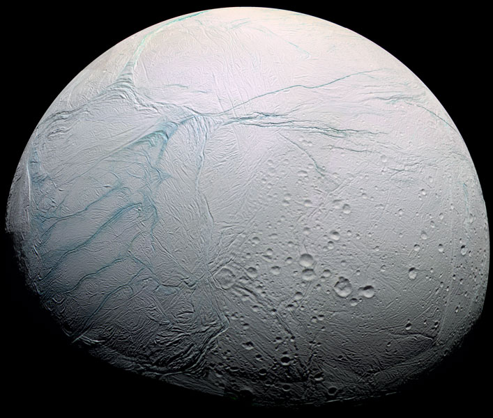 Svezhie "tigrovye polosy" na sputnike Saturna Encelade