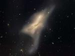 Сталкивающиеся галактики NGC 520