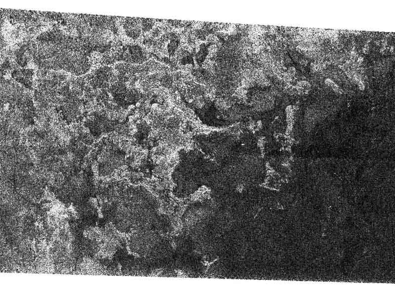 Shoreline Terrain on Saturns Titan