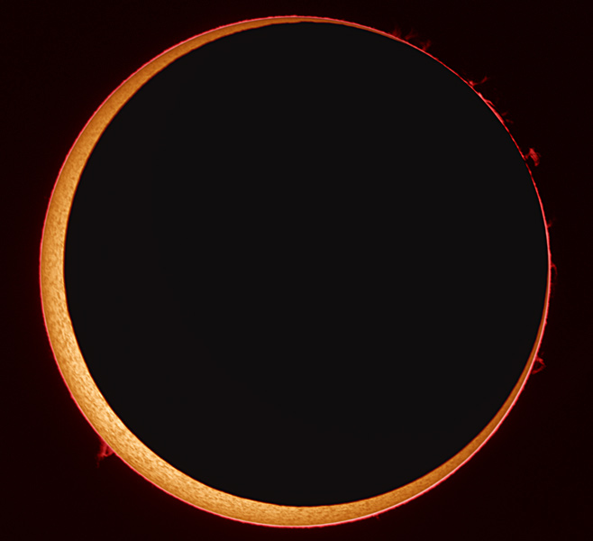 An Annular Solar Eclipse at High Resolution