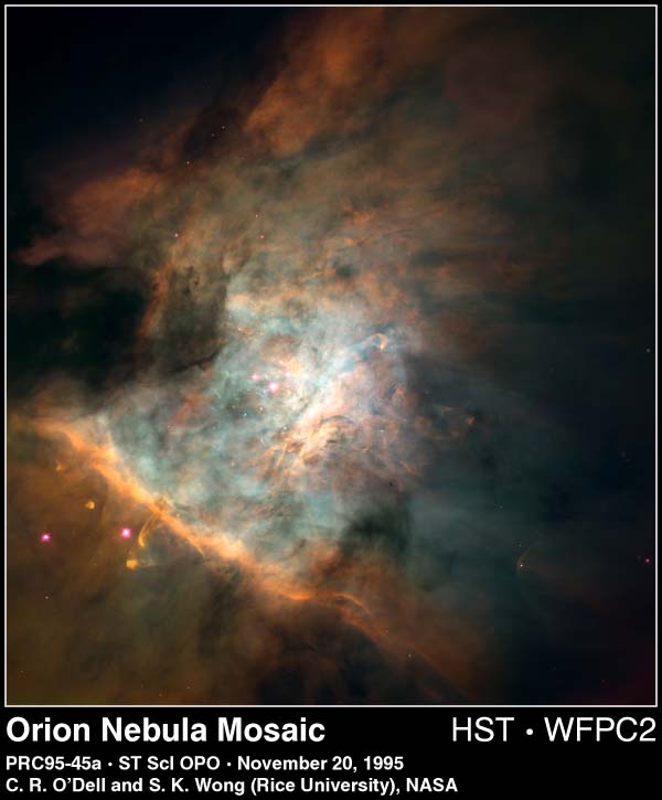 M42: mozaika Velikoi tumannosti Oriona