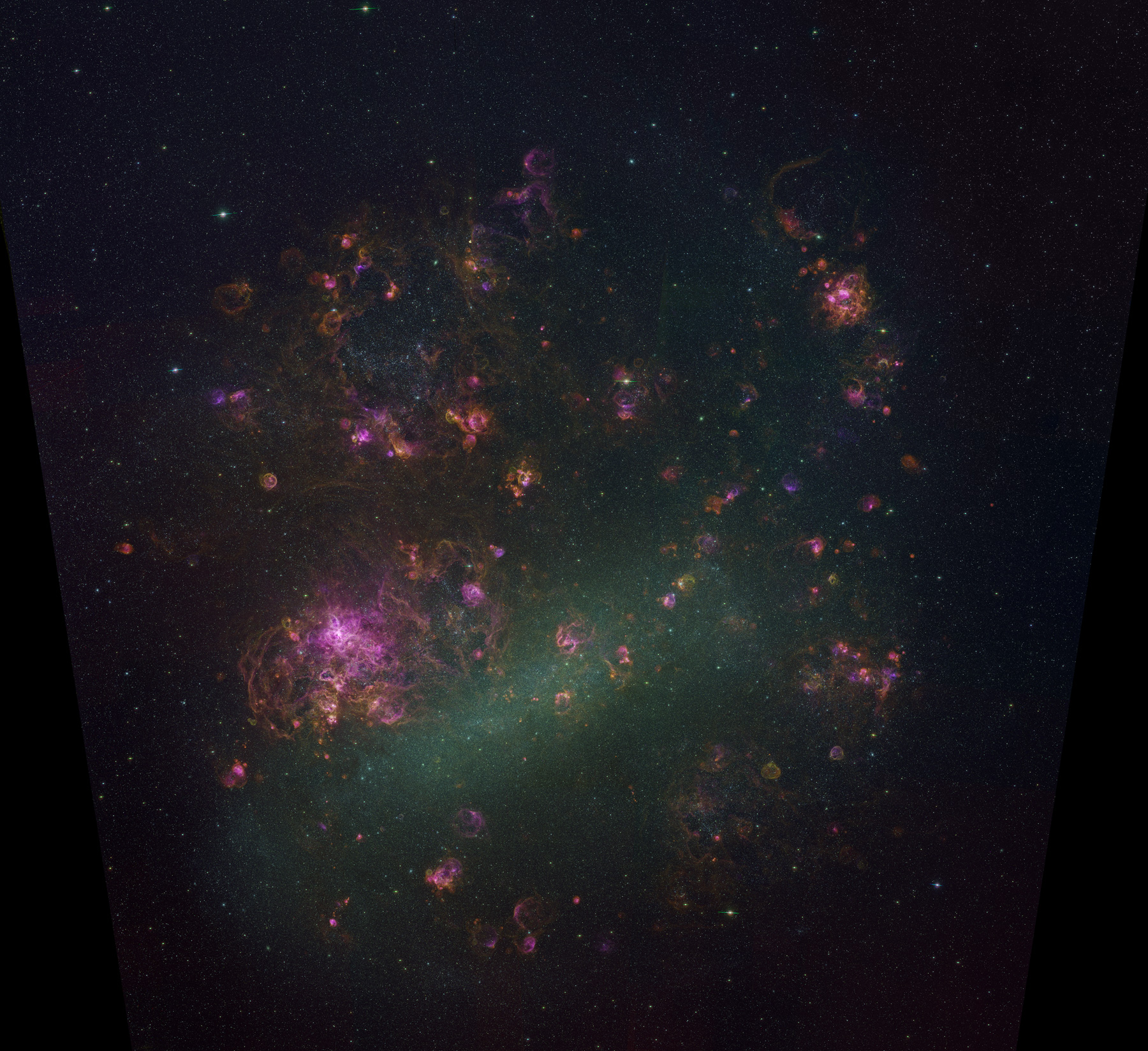 Svetyashiisya gaz v galaktike BMO